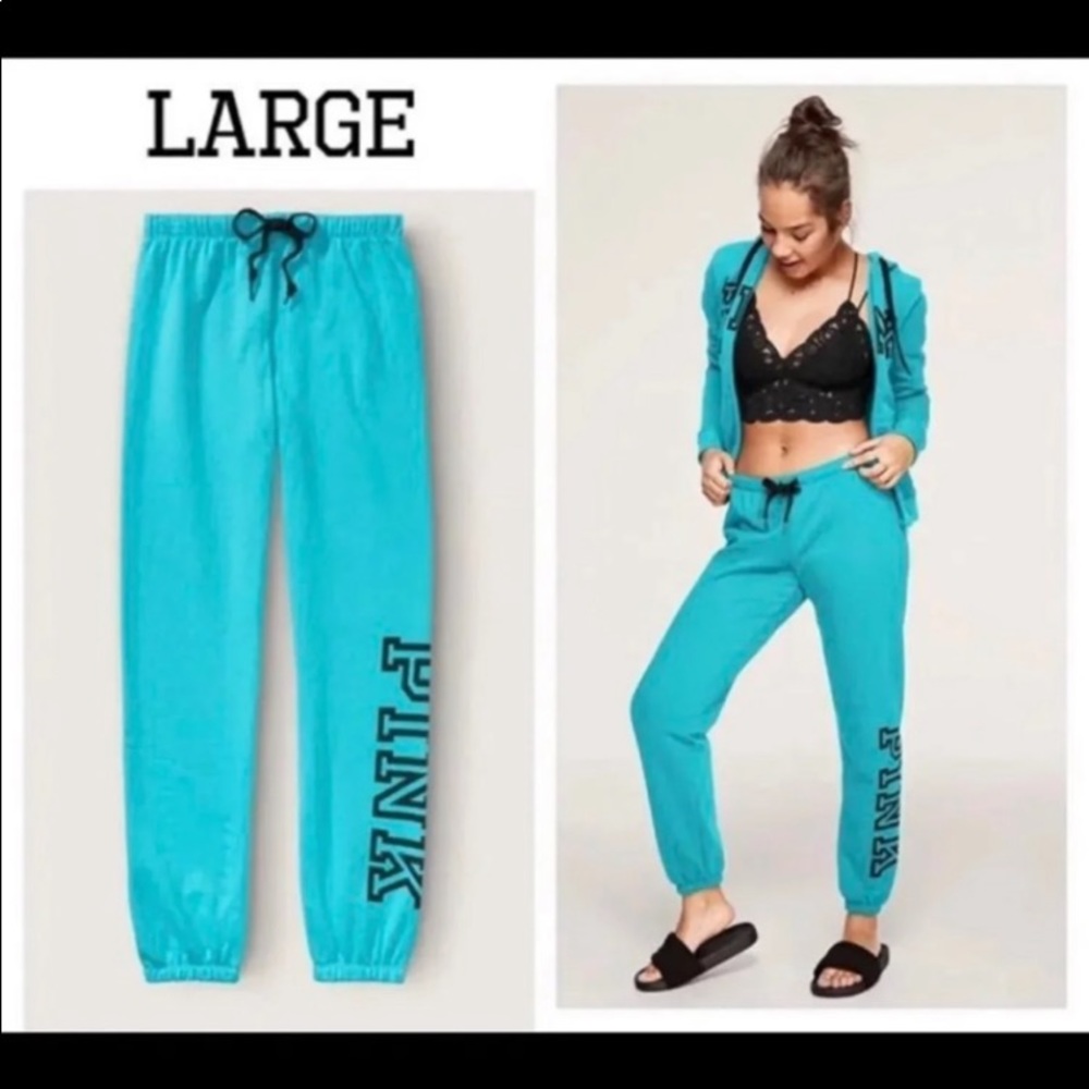 PINK Draw string joggers size large